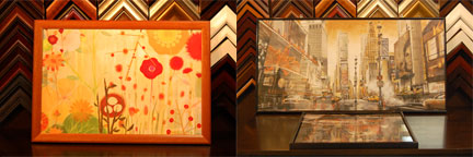 custom framing sample