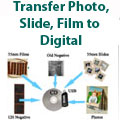 Digitize photo, film, slide, transparency and store it on USB or DVD