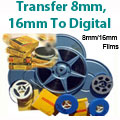 Transfer 8mm film and 16mm film to digital