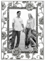 wood and metal picture frame357
