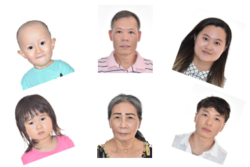 Hong Kong passport photo and visa samples