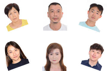 Korean passport and visa photo samples