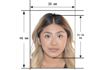 Mexico passport photo size 35mm x 50mm and detail specification